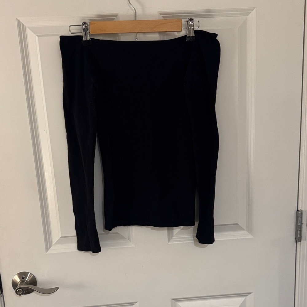 Free People Black Off-Shoulder Top